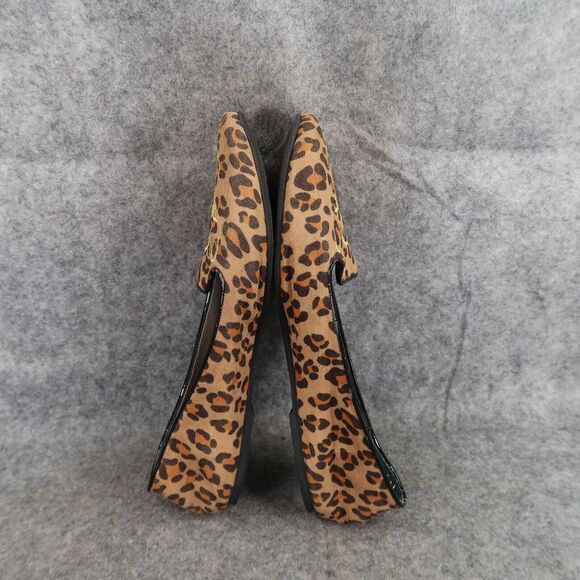 Abound Shoes Womens 5.5 Flats Fashion Slip On Leopard Print Embroidered Slipper - Picture 8 of 15